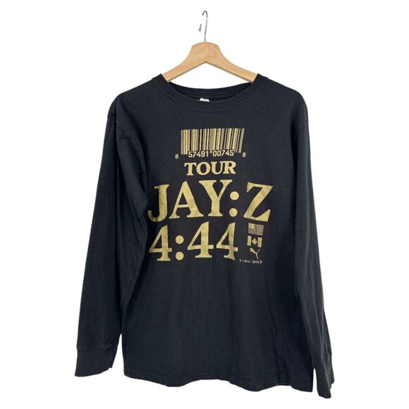 Jay Z 4:44 Tour 2017 Shirt M womens long sleeve tee Black Rap Hip Hop Concert - Picture 2 of 11